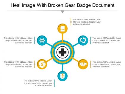 Heal image with broken gear badge document