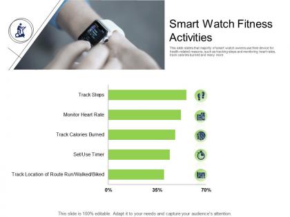 Health and fitness industry smart watch fitness activities ppt powerpoint presentation portfolio