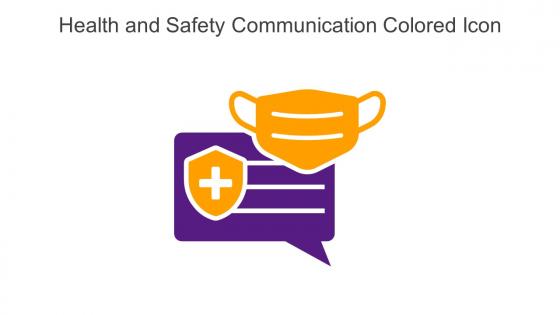 Health And Safety Communication Colored Icon In Powerpoint Pptx Png And Editable Eps Format