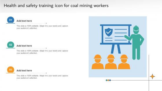 Health And Safety Training Icon For Coal Mining Workers