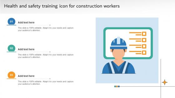 Health And Safety Training Icon For Construction Workers