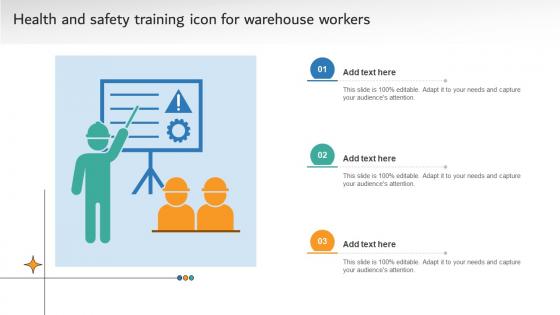Health And Safety Training Icon For Warehouse Workers