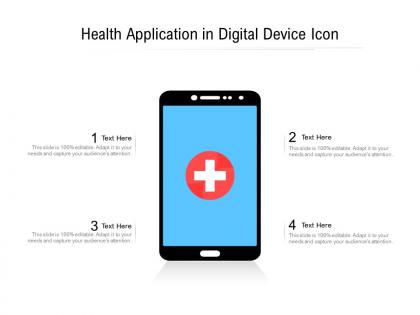 Health application in digital device icon