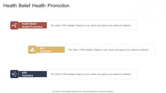 Health Belief Health Promotion In Powerpoint And Google Slides Cpb