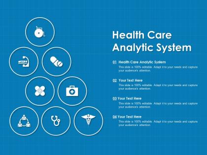 Health care analytic system ppt powerpoint presentation model slide