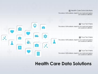 Health care data solutions ppt powerpoint presentation portfolio brochure