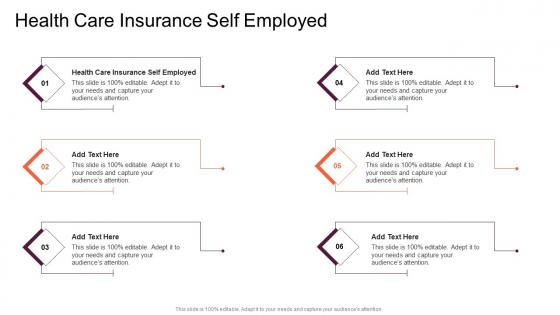 Health Care Insurance Self Employed In Powerpoint And Google Slides Cpb