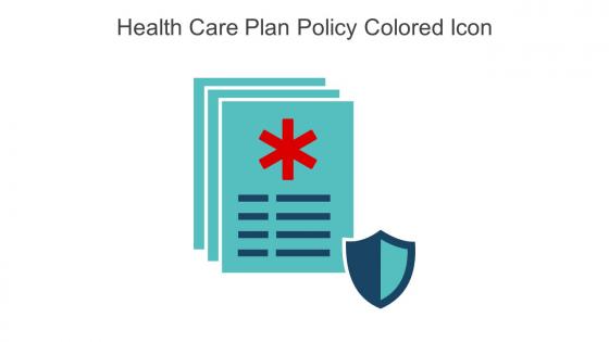 Health Care Plan Policy Colored Icon In Powerpoint Pptx Png And Editable Eps Format