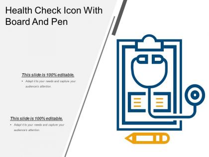 Health check icon with board and pen