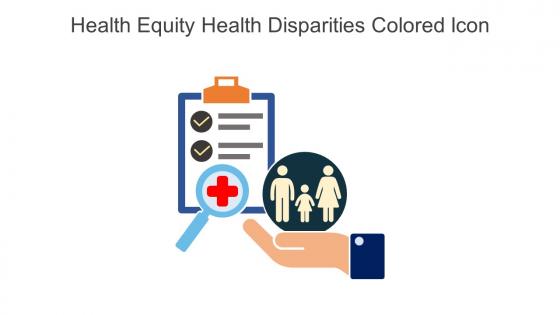Health Equity Health Disparities Colored Icon In Powerpoint Pptx Png And Editable Eps Format