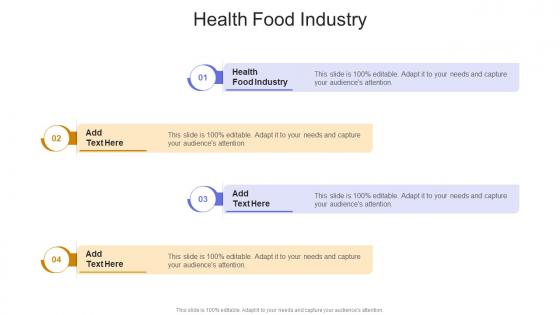 Health Food Industry In Powerpoint And Google Slides Cpb
