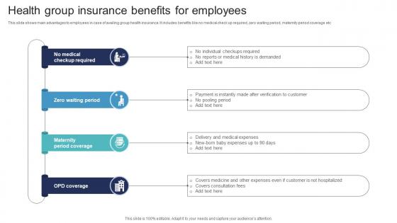 Health Group Insurance Benefits For Employees