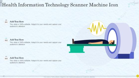 Health Information Technology Scanner Machine Icon