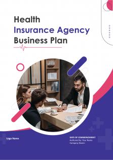 Health Insurance Agency Business Plan A4 Pdf Word Document