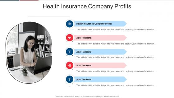 Health Insurance Company Profits In Powerpoint And Google Slides Cpb