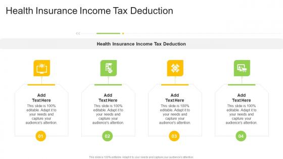 Health Insurance Income Tax Deduction In Powerpoint And Google Slides Cpb