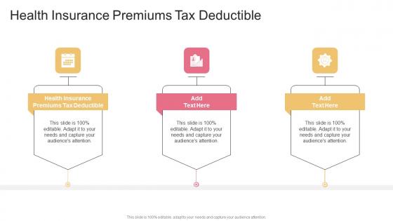 Health Insurance Premiums Tax Deductible In Powerpoint And Google Slides Cpb