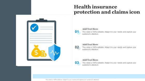 Health Insurance Protection And Claims Icon
