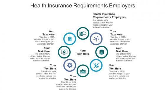 Health insurance requirements employers ppt powerpoint presentation slides icon cpb
