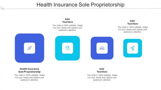 Health Insurance Sole Proprietorship Ppt Powerpoint Presentation Icon Vector Cpb