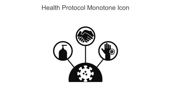Health Protocol Monotone Icon In Powerpoint Pptx Png And Editable Eps Format