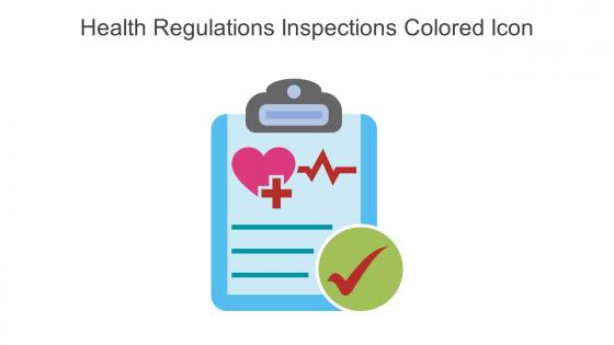 Health Regulations Inspections Colored Icon In Powerpoint Pptx Png And Editable Eps Format