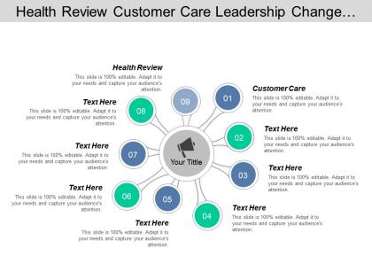 Health review customer care leadership change management information technology cpb