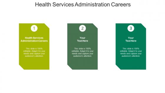 Health services administration careers ppt powerpoint presentation gridlines cpb