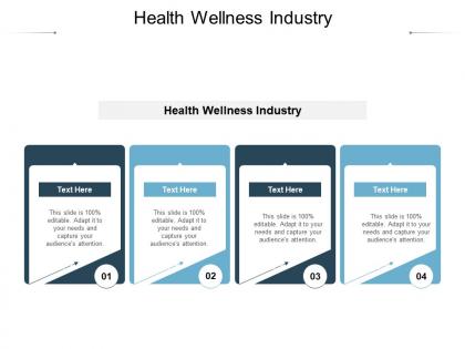 Health wellness industry ppt powerpoint presentation slides slideshow cpb