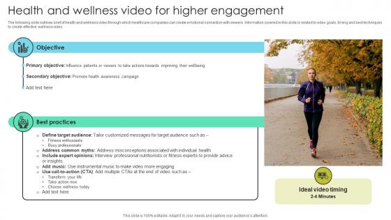 Health Wellness Video Higher Engagement Increasing Patient Volume With Healthcare Strategy SS V