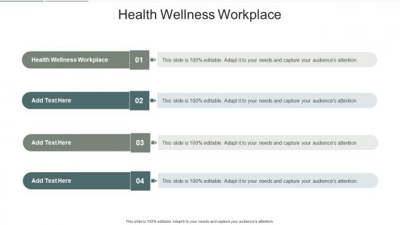 Health Wellness Workplace In Powerpoint And Google Slides Cpb