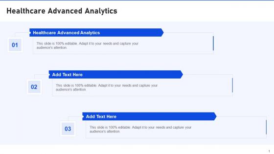 Healthcare Advanced Analytics In Powerpoint And Google Slides Cpb