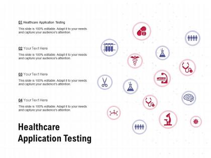 Healthcare application testing ppt powerpoint presentation portfolio portrait
