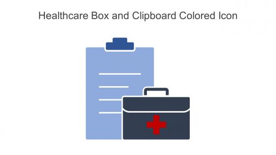 Healthcare Box And Clipboard Colored Icon In Powerpoint Pptx Png And Editable Eps Format