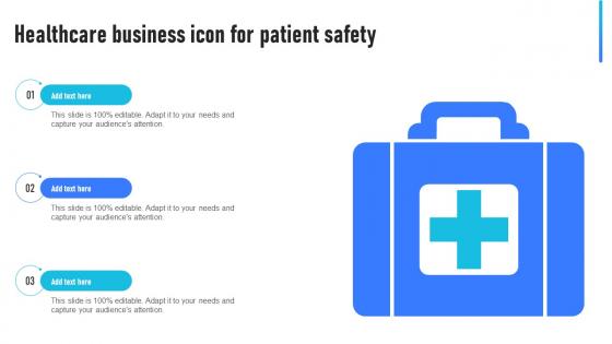 Healthcare Business Icon For Patient Safety