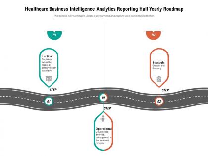 Healthcare business intelligence analytics reporting half yearly roadmap