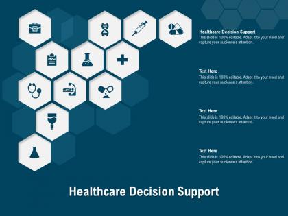 Healthcare decision support ppt powerpoint presentation show deck