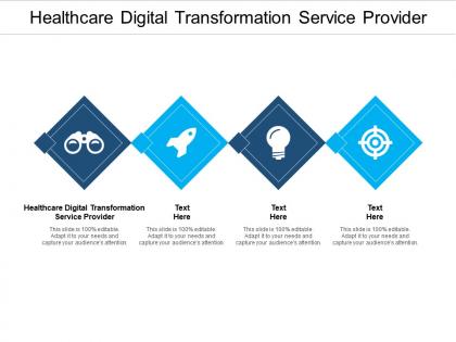 Healthcare digital transformation service provider ppt powerpoint presentation inspiration guidelines cpb