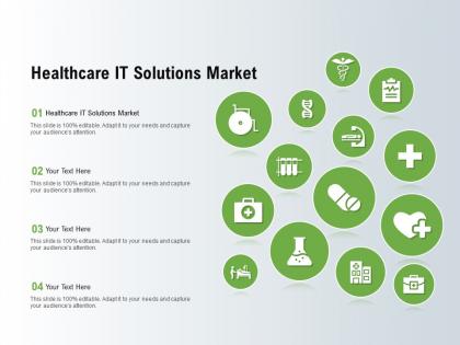 Healthcare it solutions market ppt powerpoint presentation styles elements
