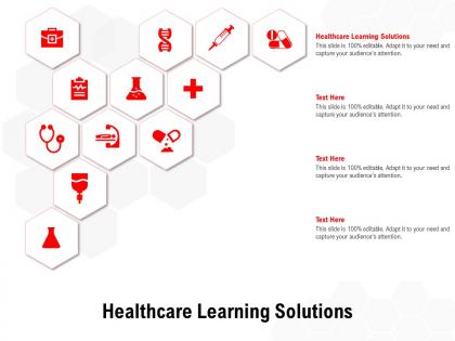 Healthcare learning solutions ppt powerpoint presentation outline graphics download