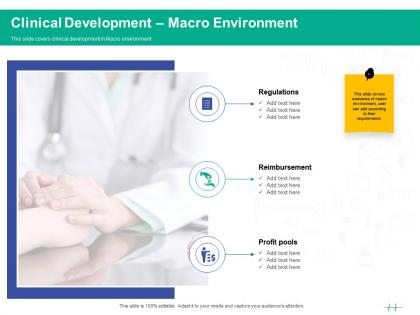 Healthcare marketing clinical development macro environment ppt powerpoint presentation outline