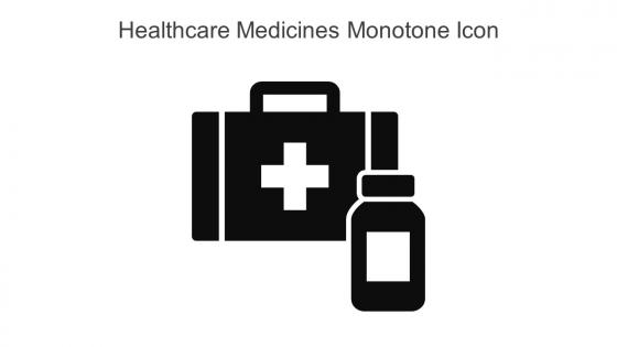 Healthcare Medicines Monotone Icon In Powerpoint Pptx Png And Editable Eps Format