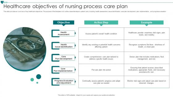 Healthcare Objectives Of Nursing Process Care Plan
