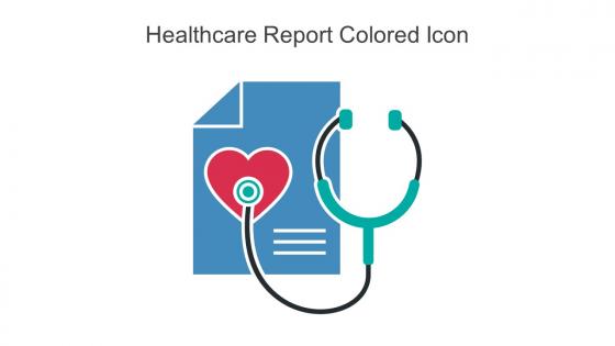 Healthcare Report Colored Icon In Powerpoint Pptx Png And Editable Eps Format