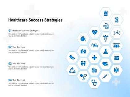 Healthcare success strategies ppt powerpoint presentation outline designs download