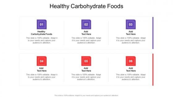 Healthy Carbohydrate Foods In Powerpoint And Google Slides Cpb