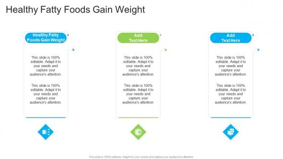 Healthy Fatty Foods Gain Weight In Powerpoint And Google Slides Cpb