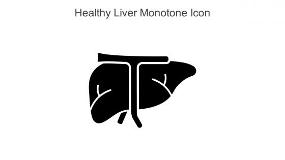 Healthy Liver Monotone Icon In Powerpoint Pptx Png And Editable Eps Format