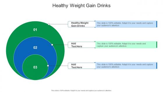 Healthy Weight Gain Drinks In Powerpoint And Google Slides Cpb