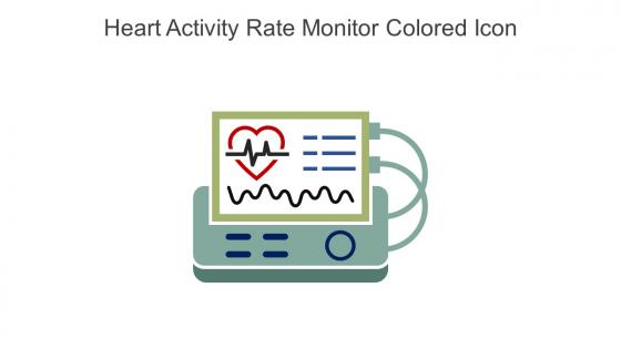 Heart Activity Rate Monitor Colored Icon In Powerpoint Pptx Png And Editable Eps Format